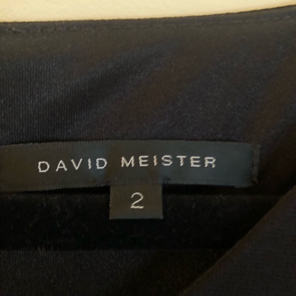 David Meister 3/4 sleeve black dress - Picture 3 of 3